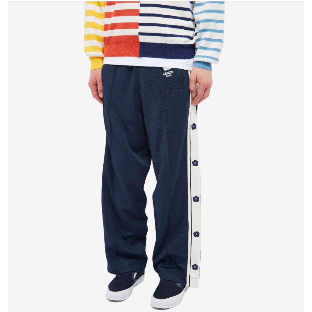 Kenzo Paris Men's Ken Zo Seasonal Track Pant in Midnight Blue SIZE MEDIUM